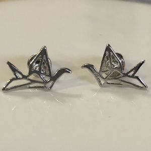 ☀️4/$25 Host Pick! Origami Crane/Bird Earrings